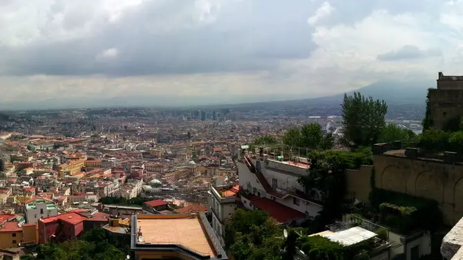 View from San Martino on Vomero hill