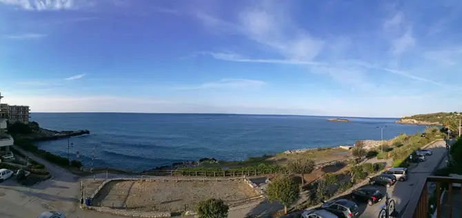 Panorama view from our balcony